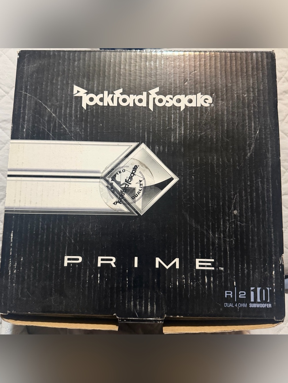 🔊 Rockford Fosgate Black and White PRIME Subwoofer Packaging